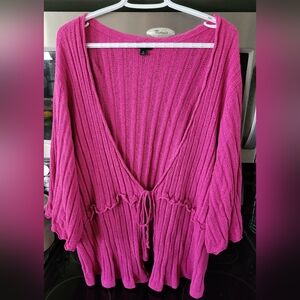 Torrid Vibrant Pink Knit Cardigan